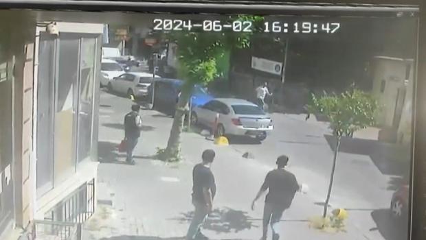 Şişli'de silahlı saldırı: O anlar kamerada