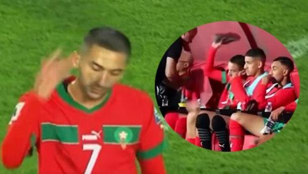 Hakim Ziyech, değişikliğe tepki gösterdi!