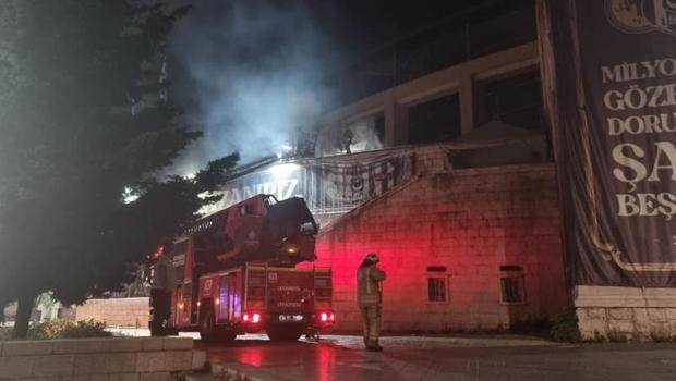 Beşiktaş Tüpraş Stadyumu’nda yangın çıktı