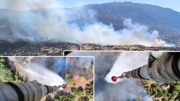 Aydın Çine'de orman yangını: Havadan ve karadan müdahale ediliyor