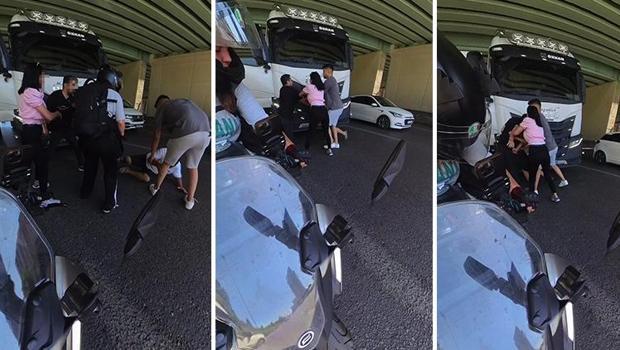 İstanbul'da tartıştığı sürücüye kafa attı