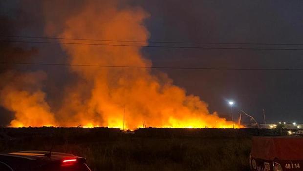 Aydın'da kağıt fabrikasında yangın 