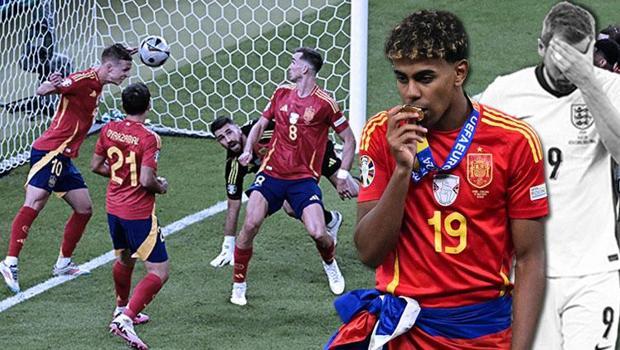 EURO 2024'ün finali rekorlara sahne oldu! Lamine Yamal henüz 17 yaşında dünyayı salladı | İspanya'ya İngiltere karşısında şampiyonluğu 90. dakikadaki o pozisyon getirdi...
