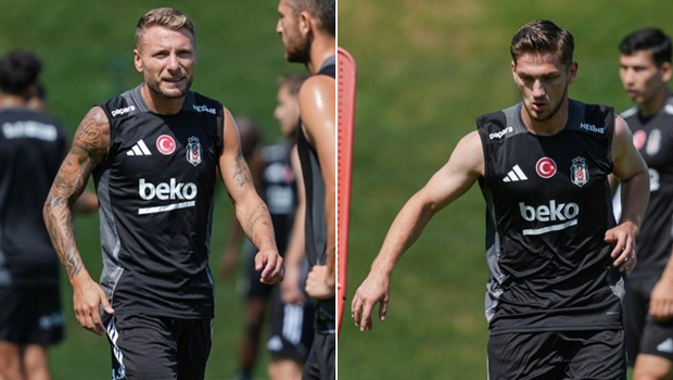 Beşiktaş'ta Ciro Immobile ve Semih Kılıçsoy, takımla çalıştı