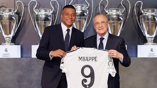 Beklenen an geldi: Kylian Mbappe, Real Madrid'e resmi imzayı attı!