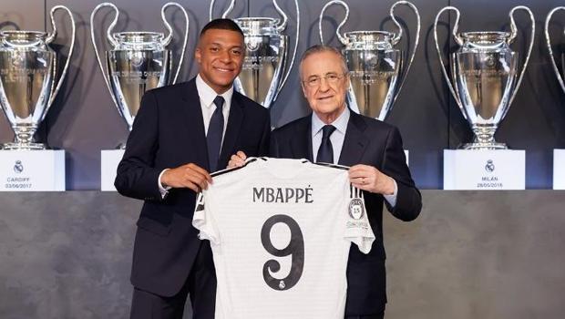Real Madrid, Kylian Mbappe ile 5 yıllık sözleşme imzaladı! Bernabeu'da çılgın karşılama...