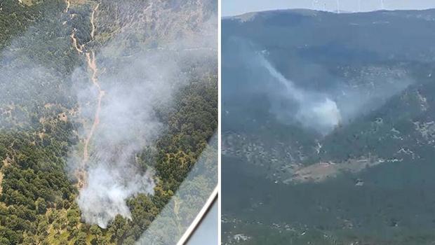 Balıkesir'de orman yangını! Havadan ve karadan müdahale ediliyor