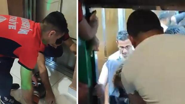 Asansörde mahsur kalan 10 kişi kurtarıldı