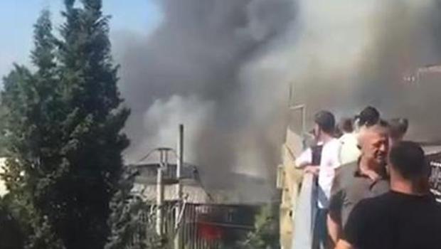 Tuzla'da korku dolu anlar: Yat imalathanesinde yangın...