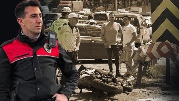 Bağcılar'da bariyere çarpan motosikletteki polis memuru Harun Kaya hayatını kaybetti