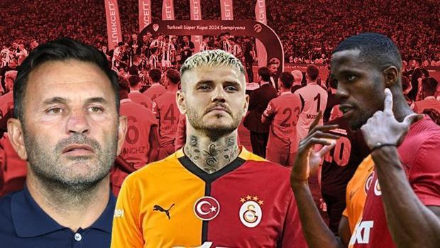 Galatasaray'da Mauro Icardi ve Wilfried Zaha'dan şoke eden hareket! Okan Buruk'tan yıldız isme: Yanlış anlattı