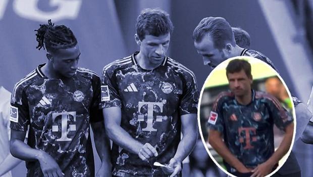 Thomas Müller'den olay hareket! Takım arkadaşı şaşkınlığını gizleyemedi