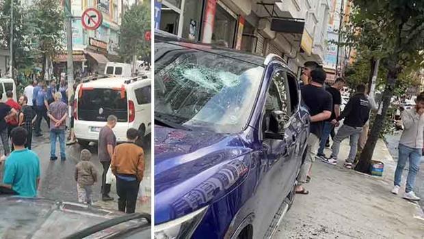 Esenyurt'ta park yeri kavgası kamerada