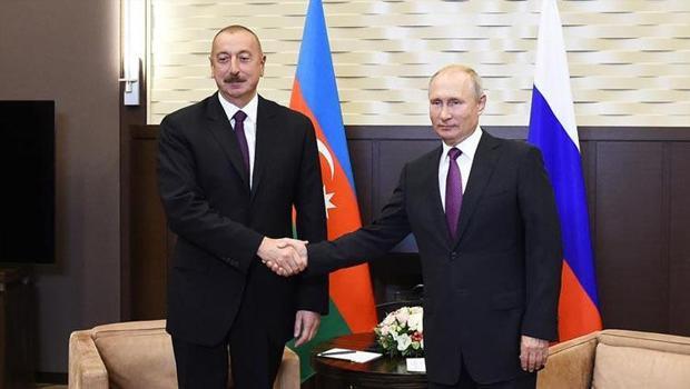 Rusya Devlet Başkanı Putin, Azerbaycan Cumhurbaşkanı Aliyev ile görüştü