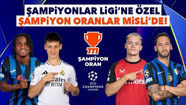 Devler Ligi'nde Arda Güler ve Hakan Çalhanoğlu sahnede, Şampiyon Oranlar Misli'de!