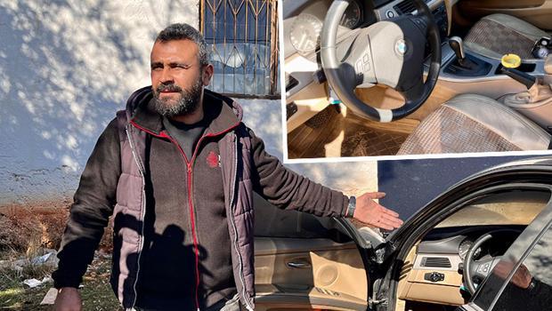 Lüks otomobilin sahibi hayatının şokunu yaşadı! Mahalleli haber verince geldi, araç kendini kilitlediği için müdahale edemedi