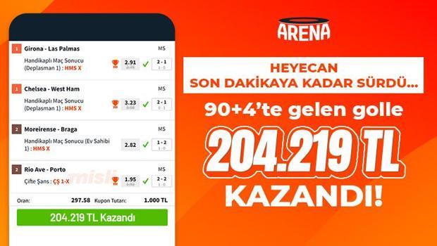 Heyecan son dakikaya kadar sürdü… 90+4’te gelen golle 204.219 TL kazandı!