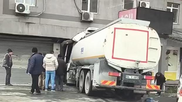İstanbul'da su tankeri tıp merkezine girdi