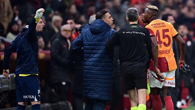 Derbide Victor Osimhen ile Mert Hakan Yandaş tartıştı!