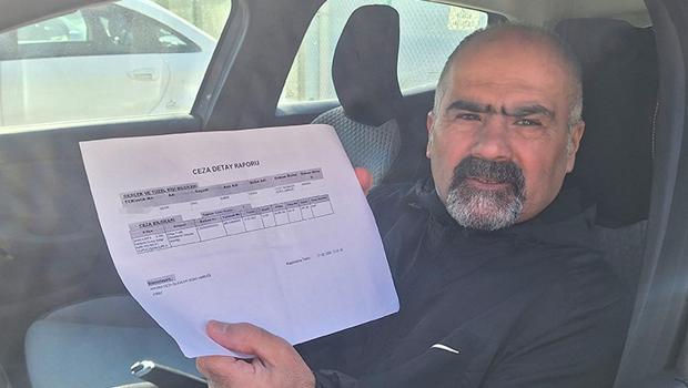 Hayatında hiç gitmediği kentte kesilen trafik cezasını görünce şoke oldu