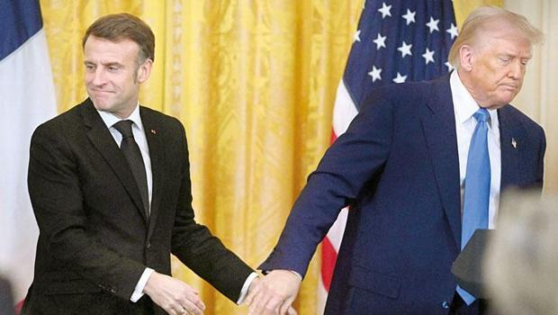 Macron’dan Trump’a sıcak ziyaret: Espri, şaka, jest var anlaşma yok