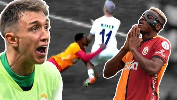 Galatasaray'da Muslera ve Osimhen 3 puana yetmedi! Penaltıyı yaptırdı, taraftarın tepkisini çekti