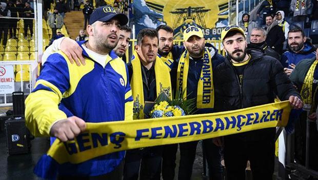 Fenerbahçe taraftarı Emre Belözoğlu'nu çiçeklerle karşıladı!