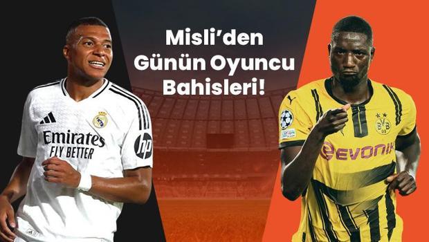 Şampiyonlar Ligi’nde günün öne çıkanları Kylian Mbappe ve Serhou Guirassy! İşte Misli’den günün oyuncu bahisleri