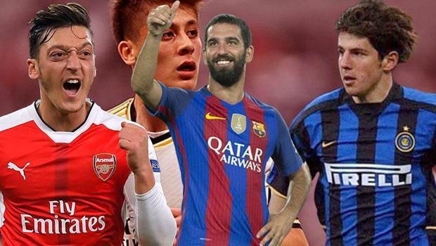 Türk maestrolar Avrupa'yı mest etti! Arda Turan, Emre Belözoğlu, Mesut Özil, Arda Güler...