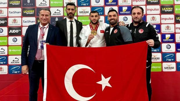 Milli judocu Vedat Albayrak, Gürcistan'da altın madalya kazandı!