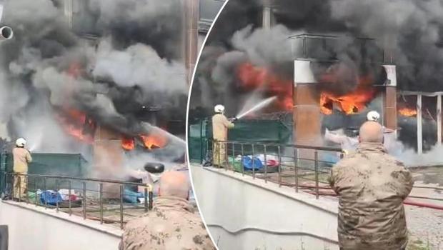 Son dakika... Pendik'te iş yerinde yangın!