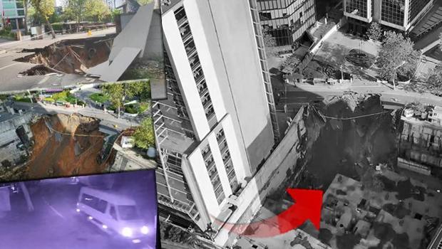 Sarıyer'de yol çöktü! Eski Büyükdere Caddesi trafiğe kapatıldı