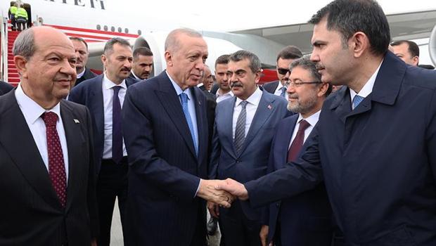 Cumhurbaşkanı Erdoğan KKTC'ye geldi
