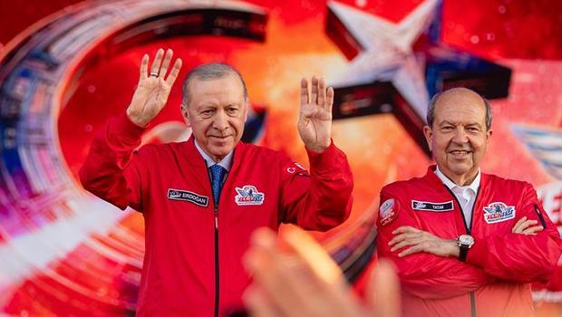KKTC Cumhurbaşkanı Tatar, TEKNOFEST KKTC'nin kapanışında konuştu: 'GKRY farklı hesaplar peşinde'