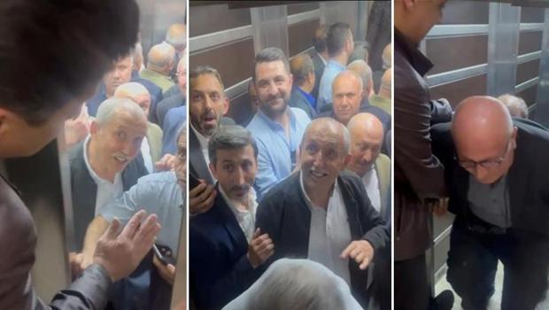Bursa'da düğüne gelen davetliler asansöre 10 kişi binince mahsur kaldı