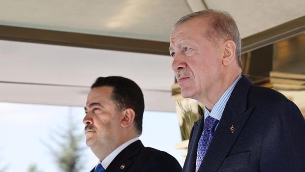 Irak Başbakanı Ankara'da... Cumhurbaşkanı Erdoğan resmi törenle karşıladı