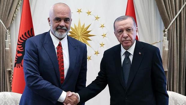 Son dakika... Cumhurbaşkanı Erdoğan Edi Rama ile görüştü