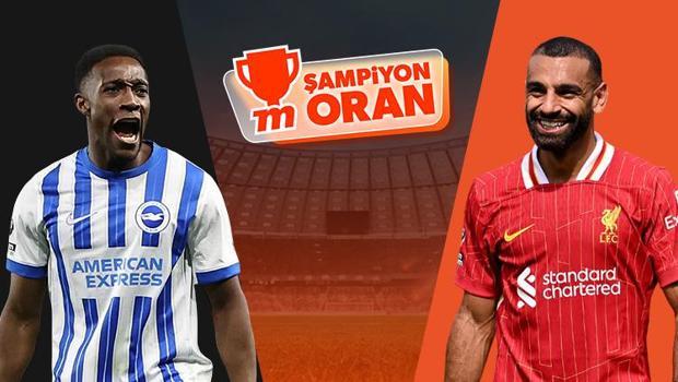 Şampiyon Liverpool, Brighton deplasmanında! Maçın heyecanı Şampiyon Oranlar ve Canlı Sohbet ile Misli'de