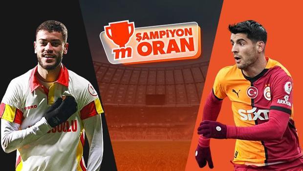 Galatasaray, Süper Lig'de Göztepe'nin konuğu olacak! Maçın heyecanı Şampiyon Oranlar ile Misli'de