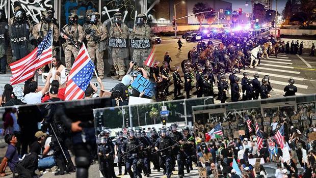 Trump'tan göstericilere hapis tehdidi! Toplu tutuklamalar başladı: Sokağa çıkma yasağı uygulanıyor