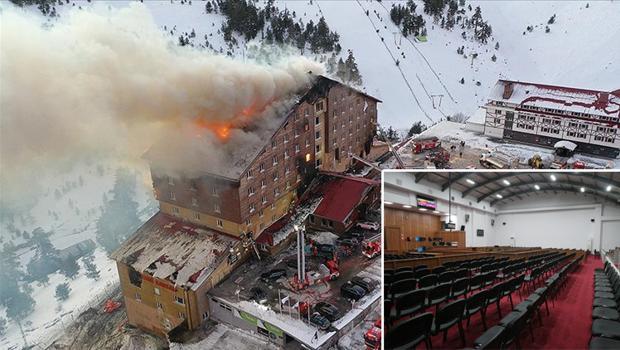 Kartalkaya otel yangını davası için 700 kişilik duruşma salonu oluşturuldu