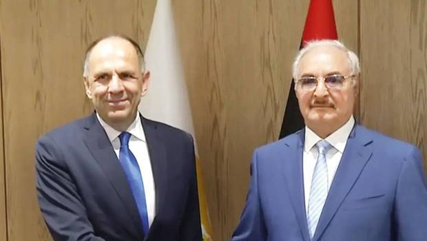 Türkiye’ye karşı işbirliği arayışı… Atina’dan Hafter’i ikna etme ziyareti