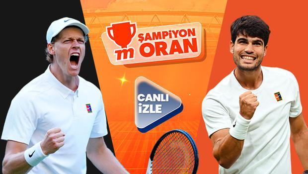 Jannik Sinner ve Carlos Alcaraz Wimbledon tek erkekler finalinde karşı karşıya! Karşılaşmanın heyecanı Şampiyon Oranlar, Canlı Yayın ve Canlı Sohbet ile Misli'de