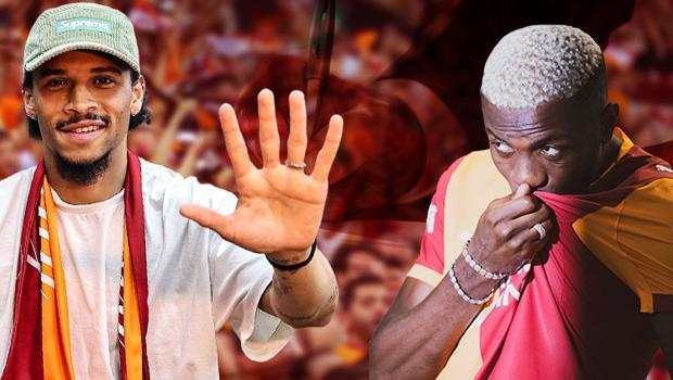 Galatasaray'dan Leroy Sane ve Victor Osimhen'e görkemli imza töreni!