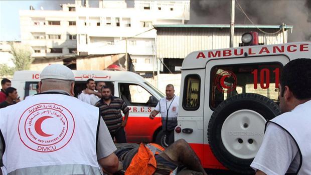İsrail Filistin Kızılay'ı karargahını vurdu