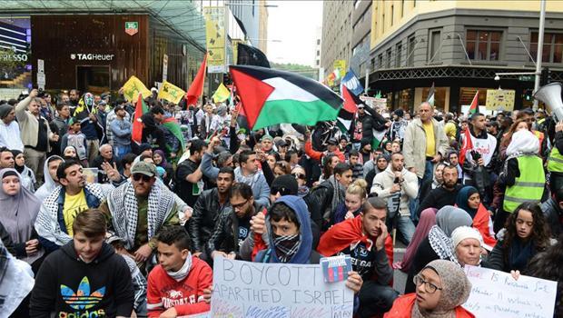 Avustralya'da Gazze protestoları: İsrail'in saldırılarını durdurması talep edildi