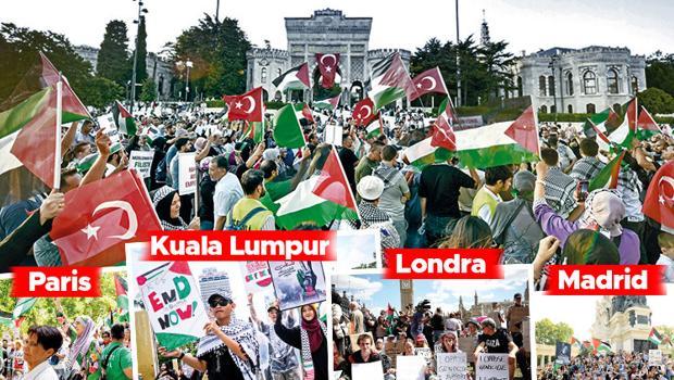 Dünya ‘Gazze’ diye haykırdı