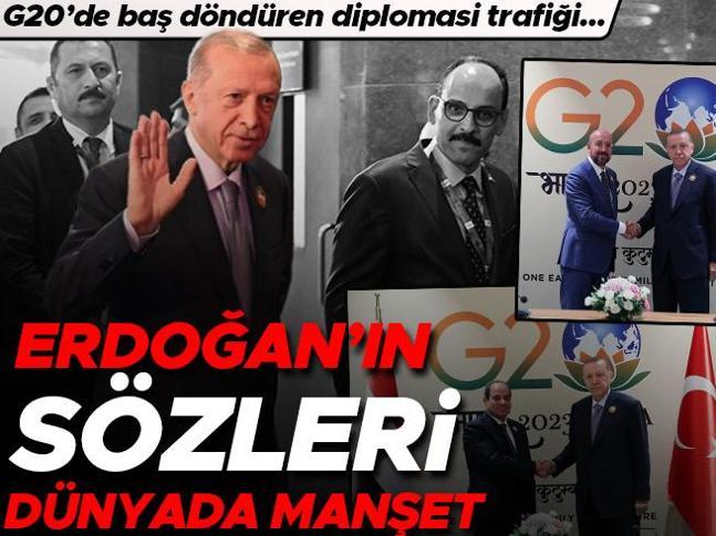 G20de baş döndüren diplomasi trafiği... Erdoğanın sözleri dünyada manşet