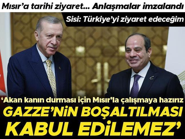 Cumhurbaşkanı Erdoğan 12 yıl sonra Mısırda Sisiden samimi karşılama... Erdoğan: Ticaret hacmimizi 15 milyar dolara çıkartacağız