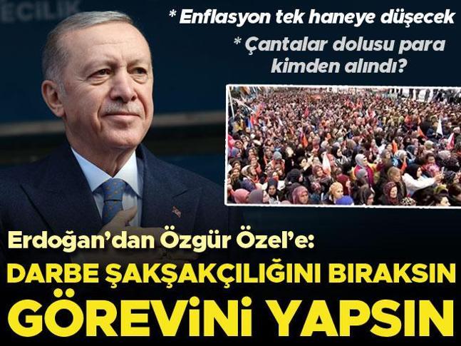 AK Parti Burdur mitingi... Cumhurbaşkanı Erdoğandan önemli açıklamalar
